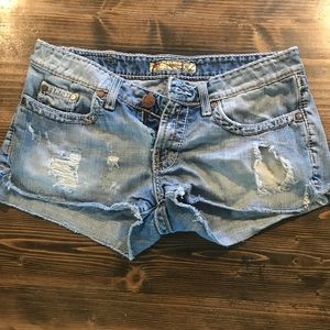 BKE denim shorts